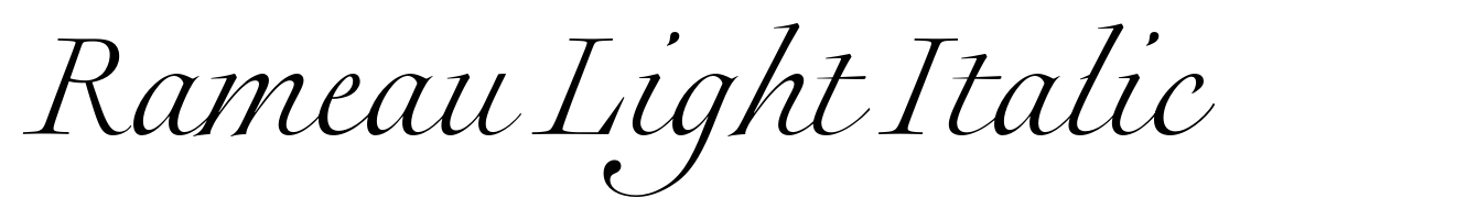 Rameau Light Italic